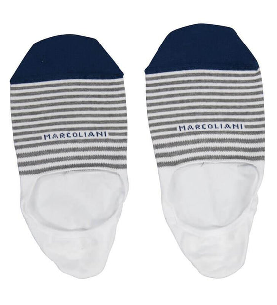 Invisible Touch Pima Cotton Striped Socks - Men's