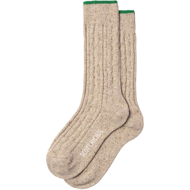 Blair Wool Cable Knit Socks - Men's