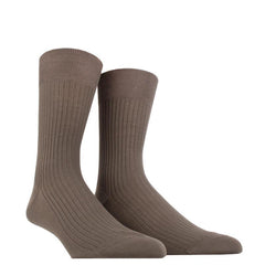 Pur Fil d'Ecosse Ribbed Socks - Men's - Outlet