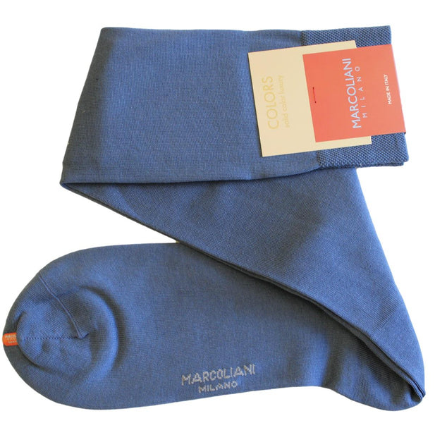 The Classic Plain Pima Cotton Knee High Socks - Men's