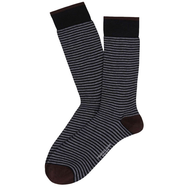 Palio Stripe Pima Cotton Lisle Knee High Socks - Men's