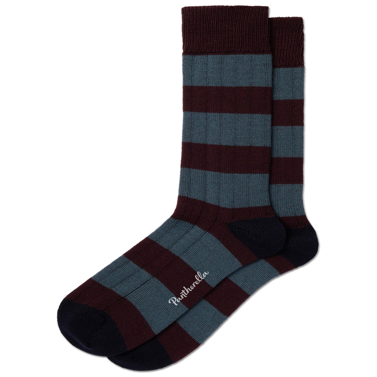 Fairford Merino Wool stripe Socks - Men's-Outlet