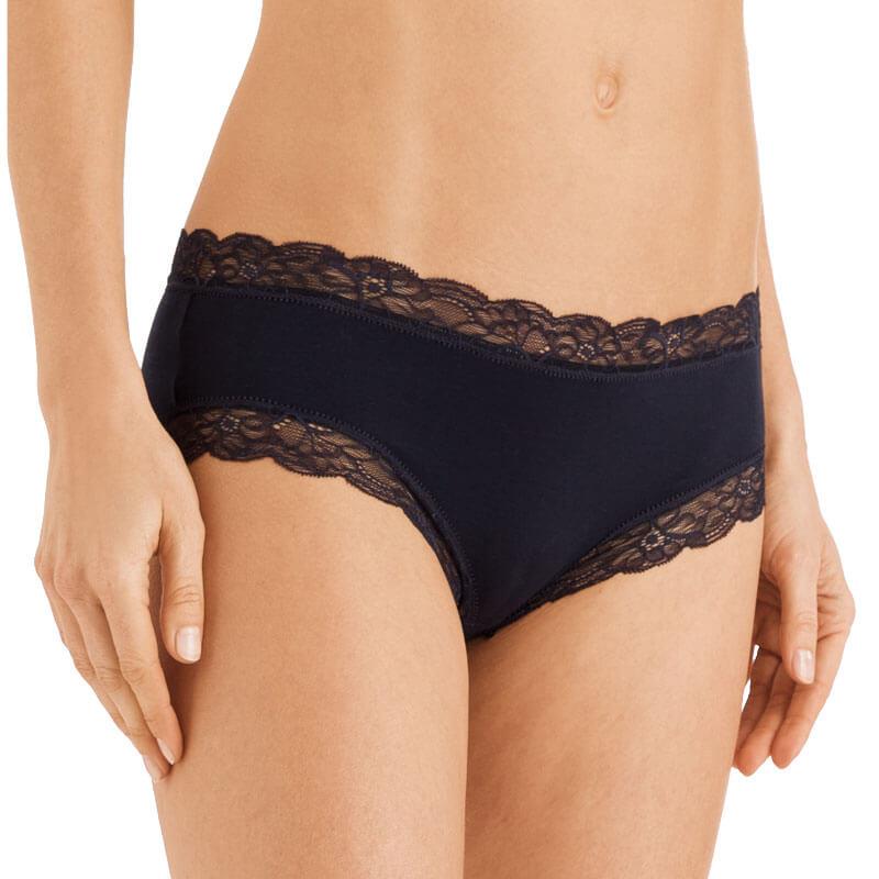 Cotton Lace Hipster Briefs - Women's