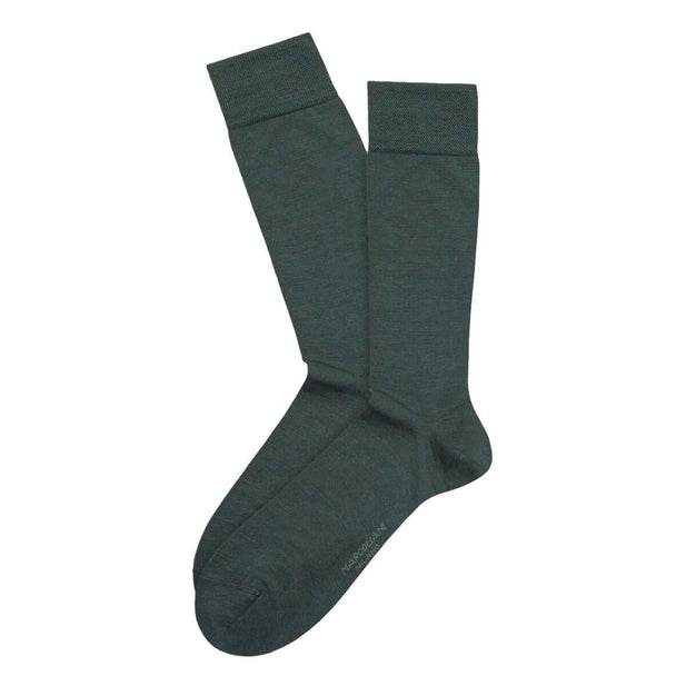 The Classic Plain Pima Cotton Mid Calf Socks - Men's