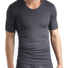 Woolen Silk Short Sleeve T-Shirt - Men's