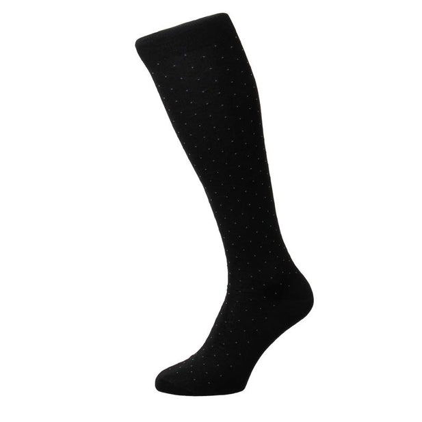 Gadsbury Fil d'Ecosse Pin Dot Knee High Socks - Men's