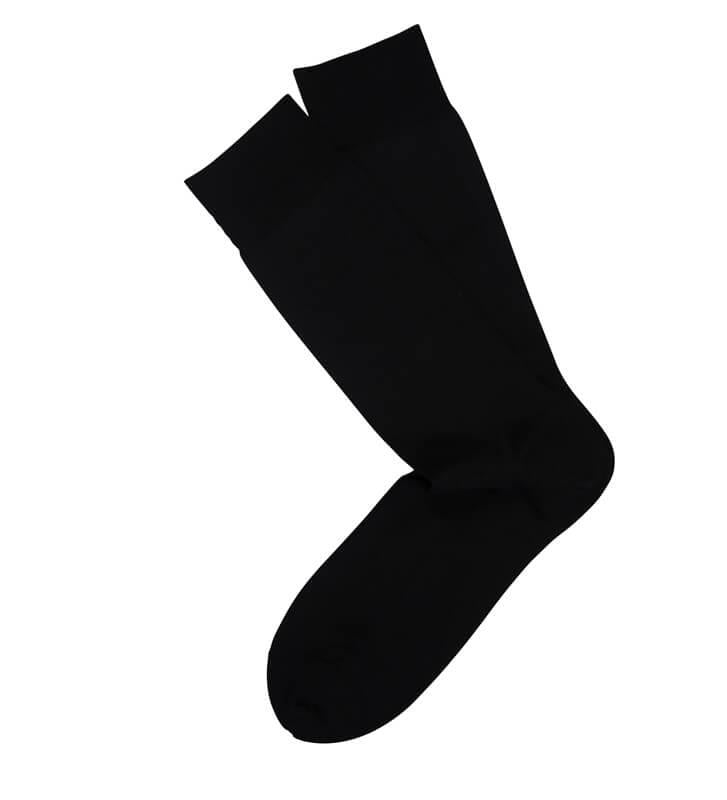 The Classic Plain Pima Cotton Mid Calf Socks - Men's