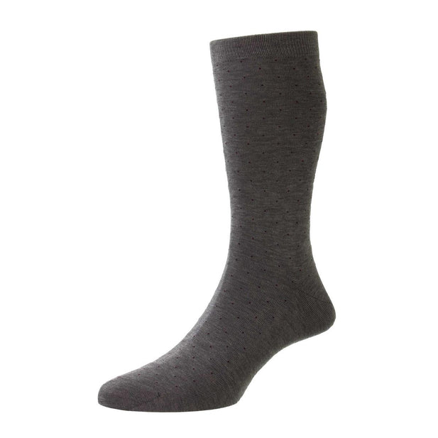 Gadsbury Fil d'Ecosse Pin Dot Socks - Men's