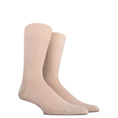 Pur Fil d'Ecosse Mid-Calf Ribbed Socks - Men's - Outlet