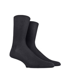 Fil d'Ecosse Fine Ribbed Comfort Socks - Men's