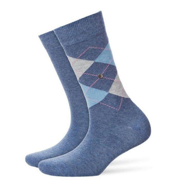 Everyday 2 Pack Argyle & Plain Socks - Women's