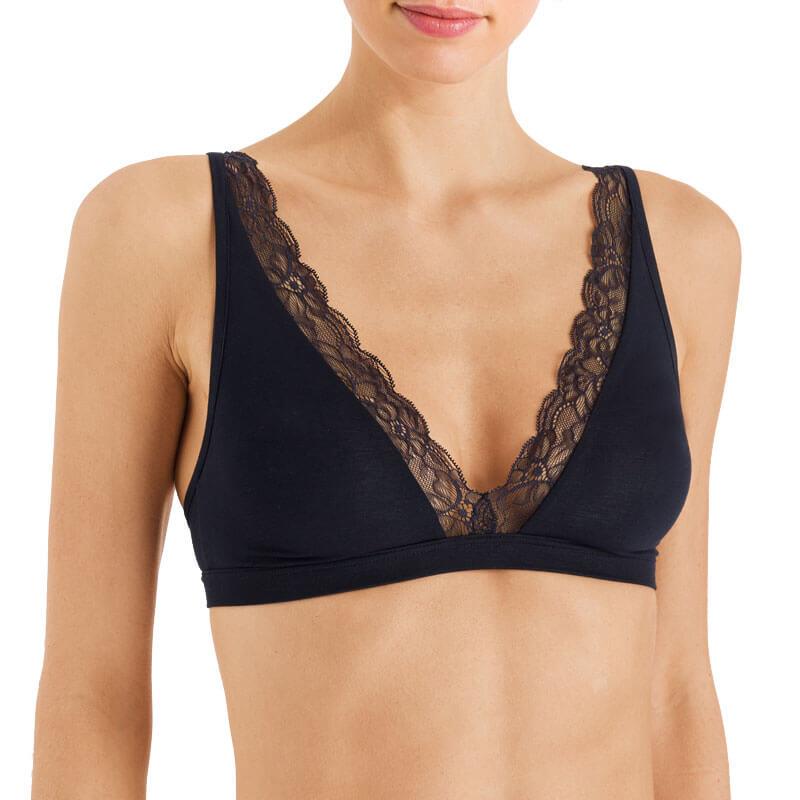 Cotton Lace Soft Cup Bra - Women's