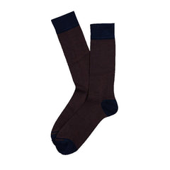Birdseye Pima Cotton Mid Calf Socks - Men's
