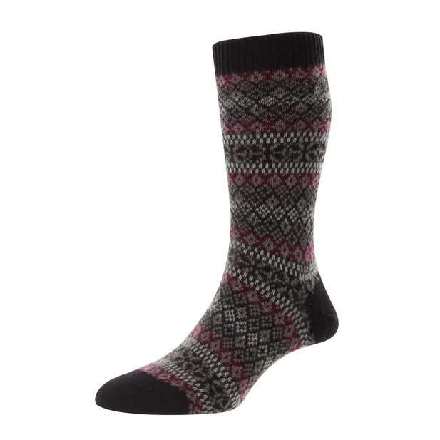 Sherborne Cashmere Fairisle Socks - Men's