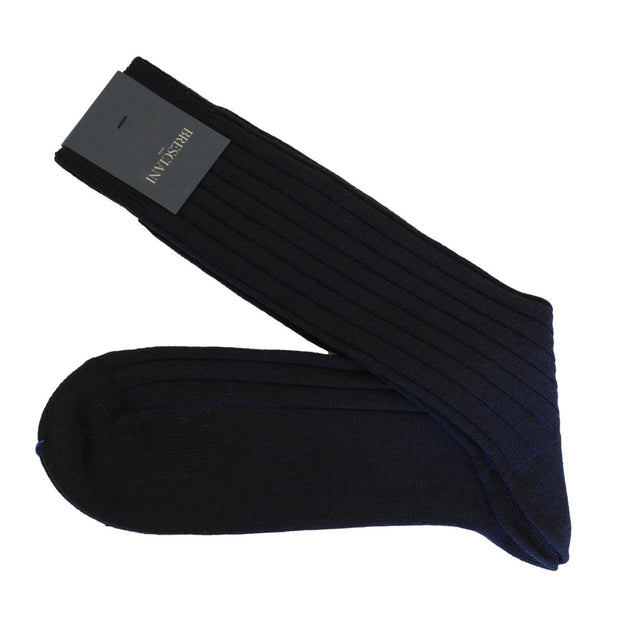 Wool Blend Shadow Mid Calf Socks - Men's - Outlet