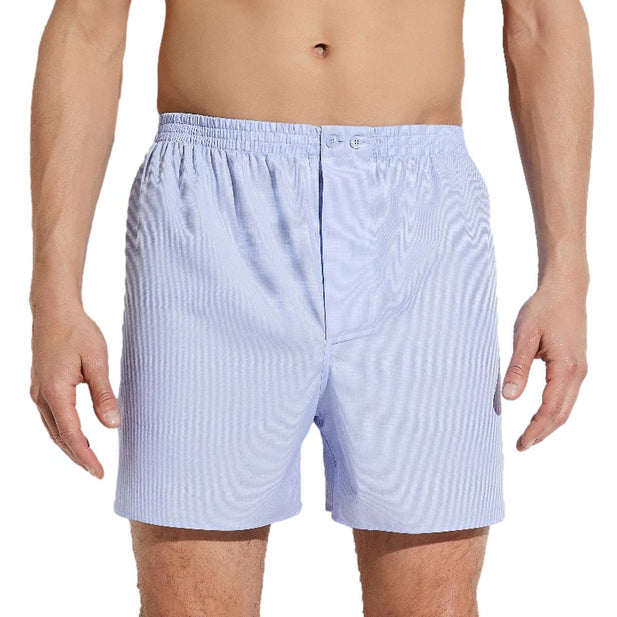 Woven Cotton Boxer Shorts - Men's