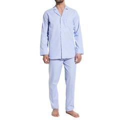 Woven Cotton Long Pyjamas - Mens
