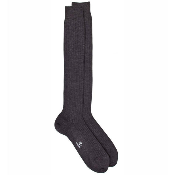Laine (Merino Wool) Wide Ribbed Knee High Socks - Men's