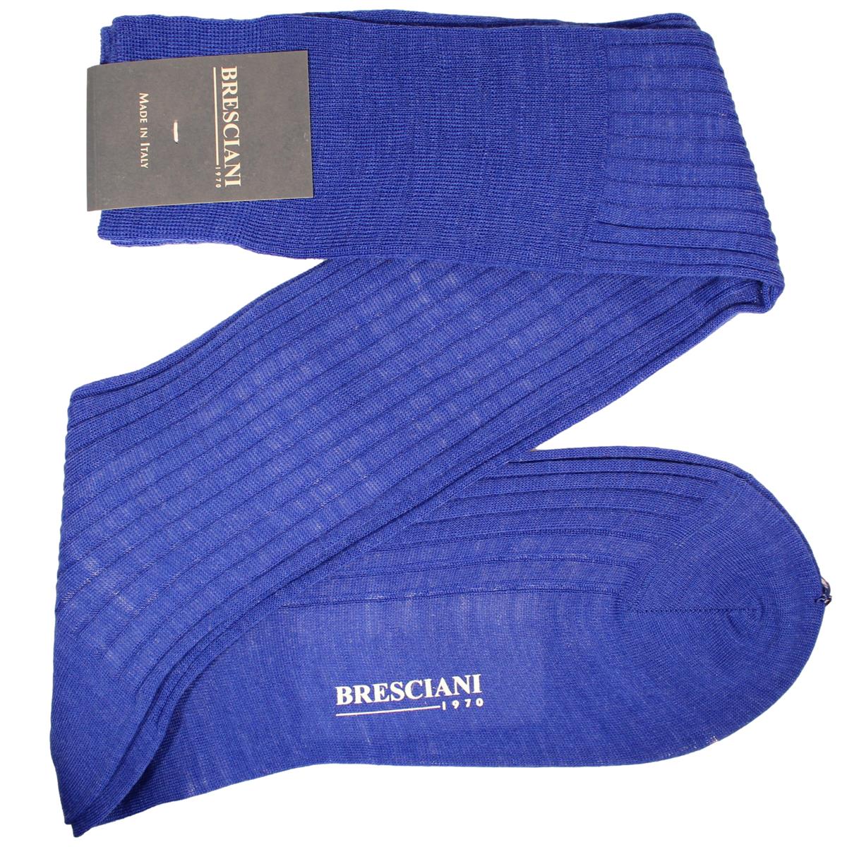 Ascanio Merino Wool Rib Knee High Socks - Men's
