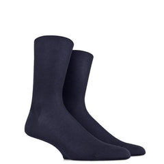 Fil d'Ecosse Fine Ribbed Comfort Socks - Men's
