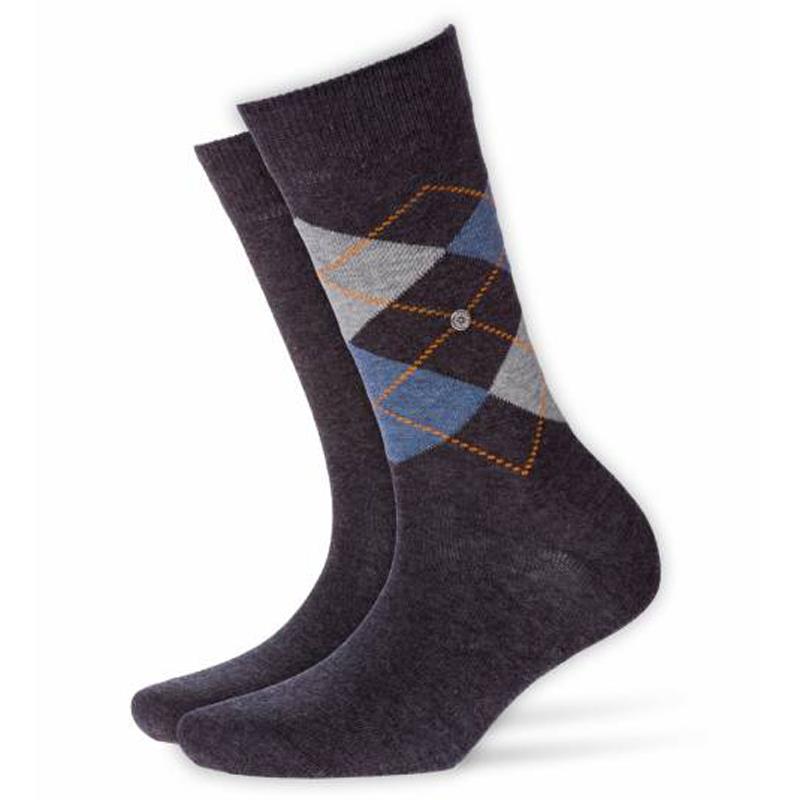 Everyday 2 Pack Argyle & Plain Socks - Women's