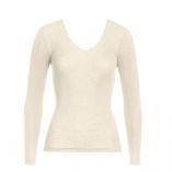 Woolen Silk Long Sleeve T-Shirt - Women's